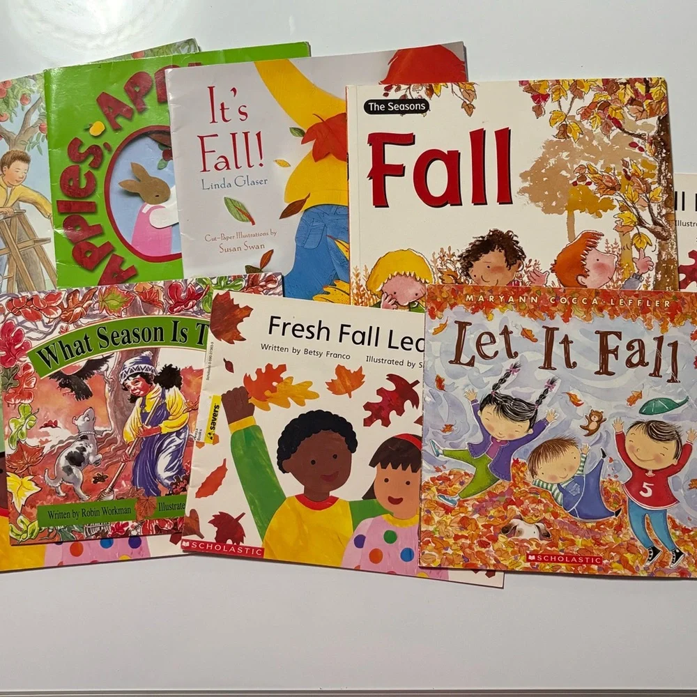 Colorful Fall-Themed Kids Book Set (2)